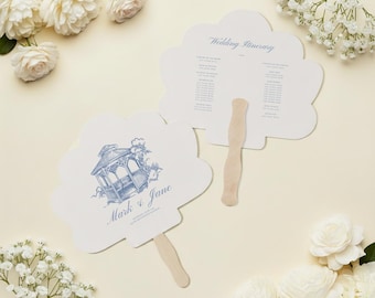 Strand-Hochzeitsfächer, maritime Hochzeitsfächer, Hochzeitsprogramme, Küstenhochzeitsdeko, Hochzeitsfächer (14)