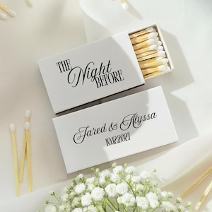 The Night Before Customized Wedding Matchbox Favors, Personalized Wedding Matchboxes Favor, Personalized Matchboxes Favors for Weddings (58)