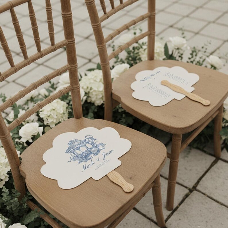 Hochzeitsprogramm-Fächer, Sommerhochzeits-Fächer, zeremonielle Handfächer, personalisierte Hochzeitsfächer, kundenspezifischer Hochzeitsplan, elegantes Hochzeitsfächer (13) Bild 13