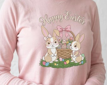 Happy Easter Pastel DTF, Pastel Happy Easter Transfers, Happy Easter Design RTF, Happy Easter Iron On Transfers, Happy Easter Heat Transfers