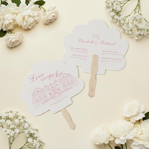 Fans van het bruiloftsprogramma, fans van het zomerhuwelijk, ceremoniehandfans, gepersonaliseerde bruiloftfans, aangepaste trouwroute, elegante bruiloftfan (13)