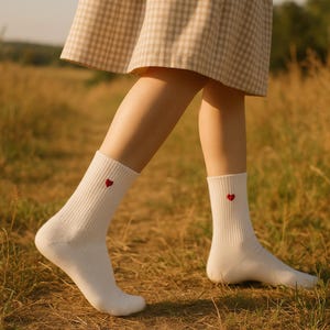 Custom Embroidered Socks for Women, Embroidery Socks for Her, Flowers Embroidery Socks, Socks Embroidered Floral, Gift for Her