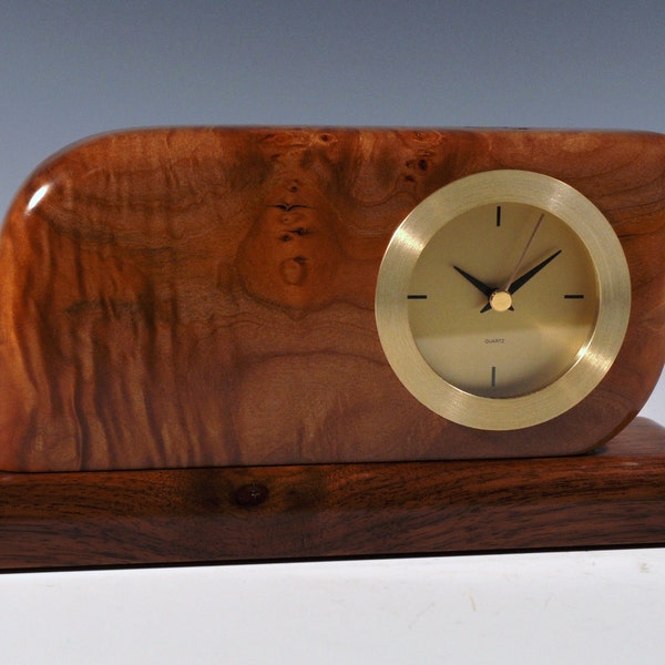 Classic beauty maple burl wood clock