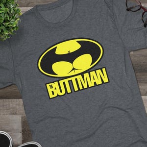 The Buttman PNG - Superhero Parody Logo Sticker, T-shirt Design (Digital Download)