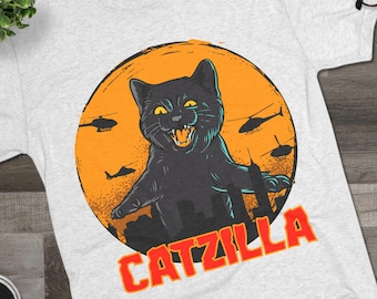 Catzilla PNG - Retro Japanese Cat Movie Poster Art (Digital Download)