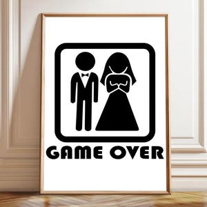 Juego terminado, matrimonio PNG / Juego divertido para casarse / Regalo de broma para bodas / Camisetas de boda / JPG de alta calidad / Descarga digital