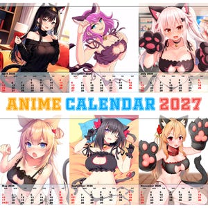 Hot Anime Girl Calendar - Etsy Canada