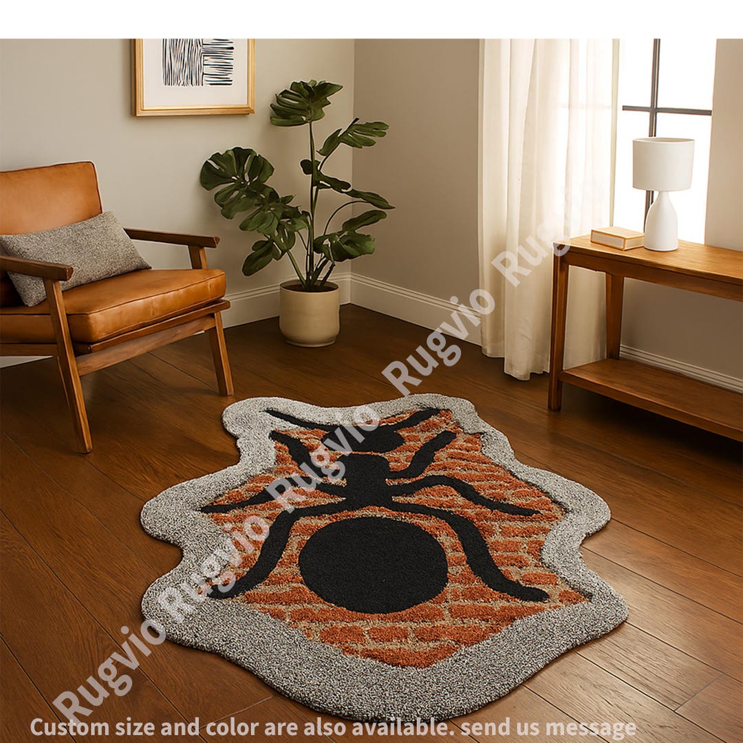 Ant Rug Handmade Tufted Wool Ant Rug. - Kids Room Decor, Designer Rug for ...
