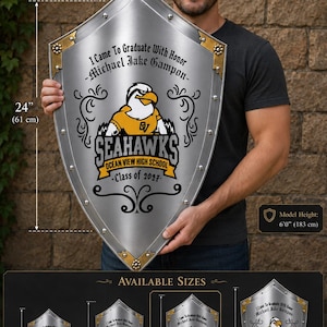 Personalized Shield, Family Crest, Coat of Arms, Medieval Heraldic Shield, Custom Wall Decor Gift