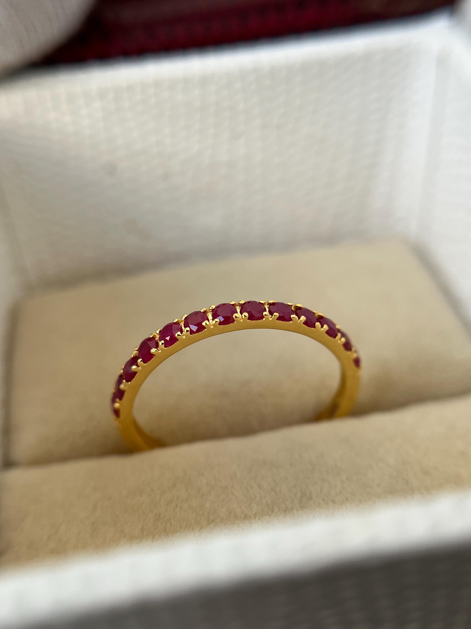 Elegant Natural Ruby Ring, Round Cut Ruby Ring, 14k Gold Ruby — free download