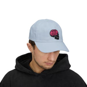 Goth Aesthetic Cap, Pink Skull Lost Mind Design