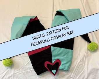 Cosplay Pattern Fizzarolli Inspired Jester Hat (Digital Download) – Slouchy Hat Sewing Instructions