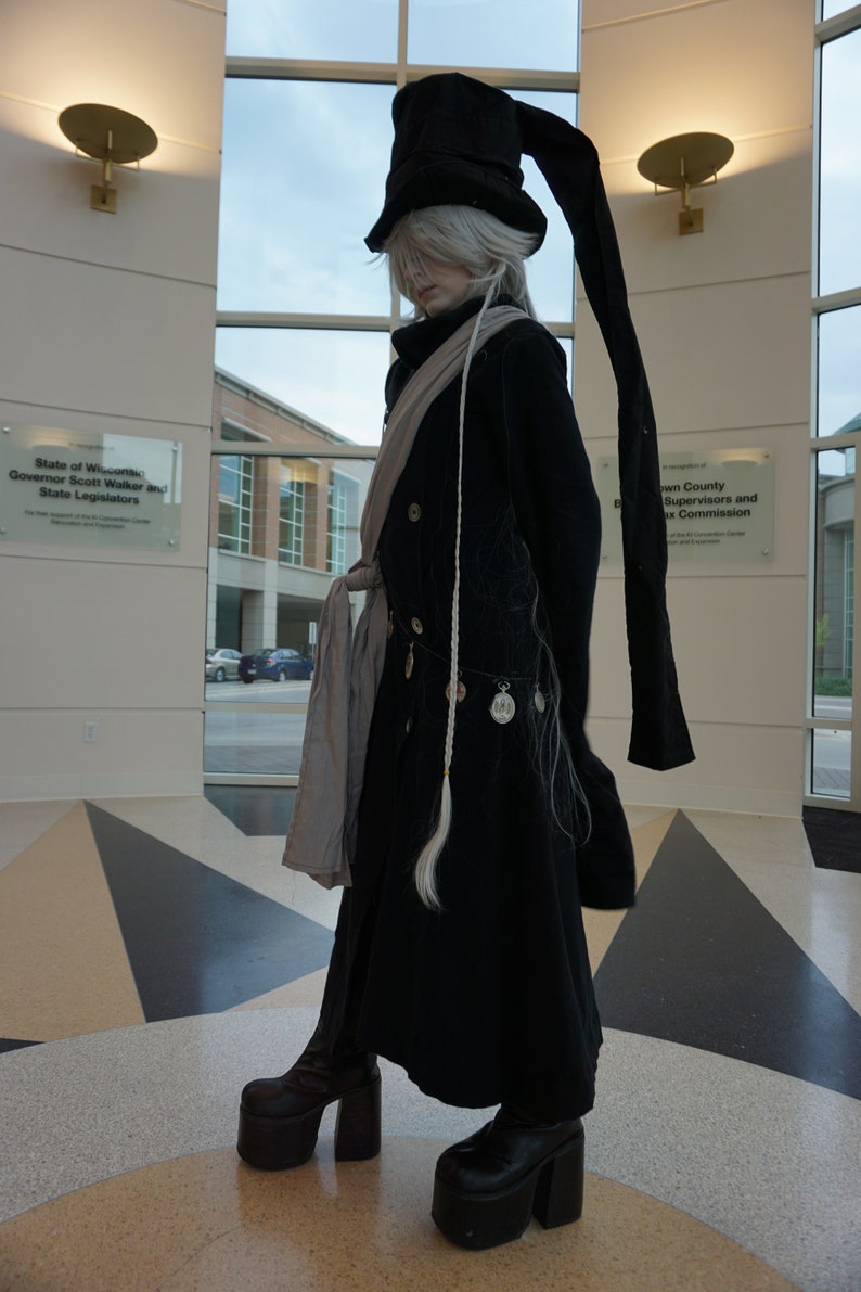 Black Butler Undertaker Top Hat Mourning Hat Victorian Funeral Etsy