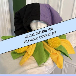 Cosplay Pattern Jevil Inspired Jester Hat and Clown Collar (Digital Download) – Slouchy Hat Sewing Instructions