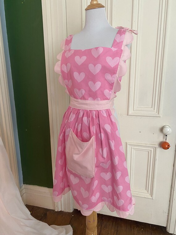 Pink apron on sale