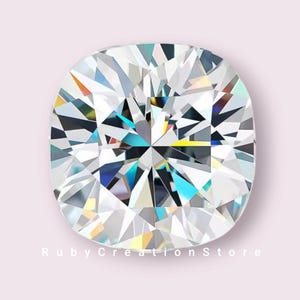 Cushion Cut Loose Moissanite, Certified Cushion Cut Excellent cut Moissanite Loose Stone VVS1 Excellent Cut For Jewelry Making All Sizes