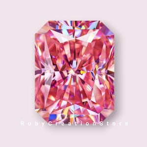 Zertifizierte rosa Farbe Strahlender Schnitt Ausgezeichneter Schnitt Moissanite Lose Stein VVS1 Ausgezeichneter Schnitt-Test Positiv Für die Schmuckherstellung Alle Größen