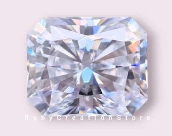 Radiant Cut Moissanite Loose Stone: VVS1 Clarity, Jewelry Making
