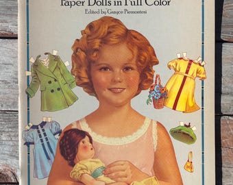 Shirley Temple Paper Dolls - Paper Dolls in Full Color - Vintage Shirley Temple Paper Dolls - Vintage Shirley Temple - Vintage Paper Dolls