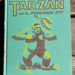 TARZAN - Vintage Book - sEdgar Rice Burroughs - Tarzan & the Forbidden City - Vintage Tarzan Book - Vintage Children&#39;s Book - Vintage Tarzan