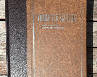 Character Sketches Vol. I - Vintage Theology Book - Vintage Character Sketches Book - Character Sketches w/ Scripture and World of Nature
