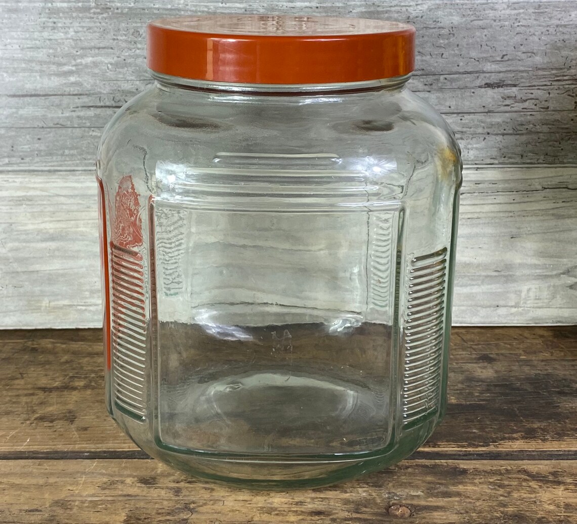 Sugar Jar Vintage Sugar Glass Container Retro Sugar Jar Etsy UK