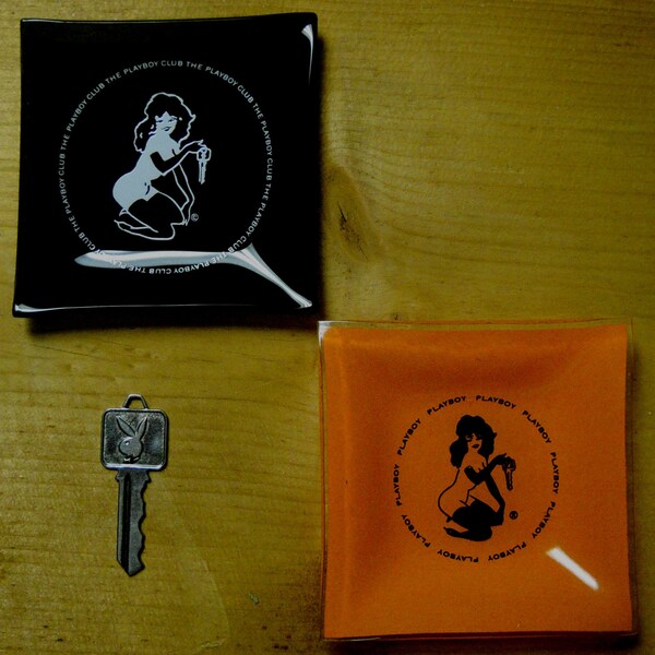 Vintage Playboy Ashtray and Key
