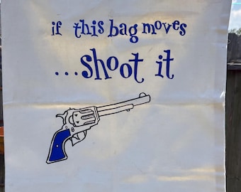 Laundry Sack - Vintage Laundry Bag - Vintage Laundry Sack- Cowboy Laundry Bag - Laundry Sack / Bag - Vintage Laundry Decor - Storage Sack