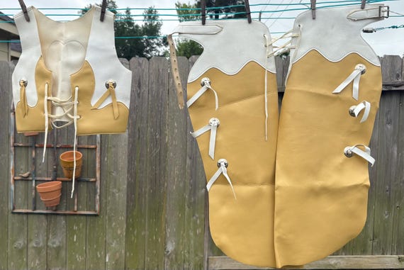 Cowboy Vest and Chaps - Boys Cowboy Costume - Vintage Cowboy Outfit- Boys Cowboy Outfit - Vintage Cowboy Vest & Chaps - Boy's Cowboy Costume