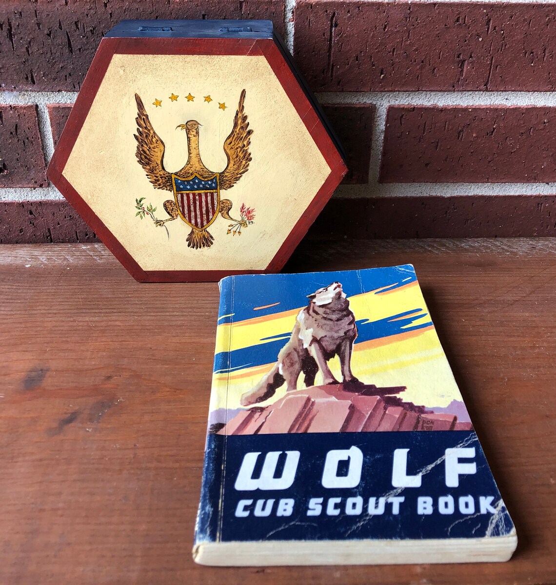 Wolf Cub Scout Book Vintage Cub Scout Book Wood Storage | Etsy