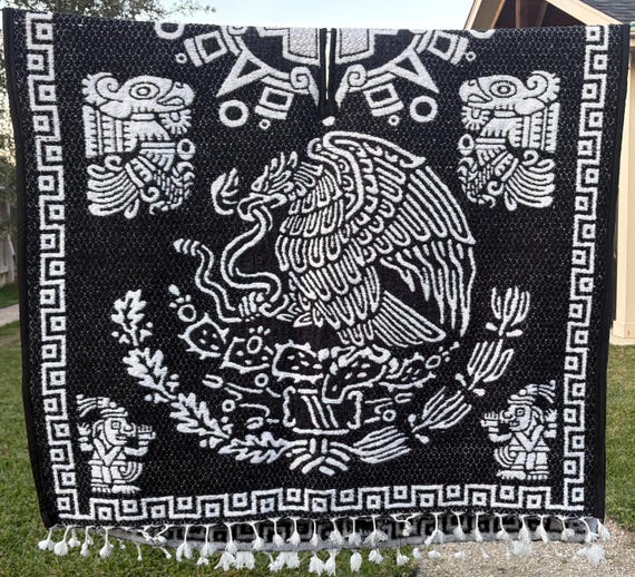 Poncho - Aztec Poncho - Vintage Aztec Poncho - Winter Poncho - Winter Aztec - Poncho - Winter Clothing Poncho - Poncho / Aztec Clothing View 6