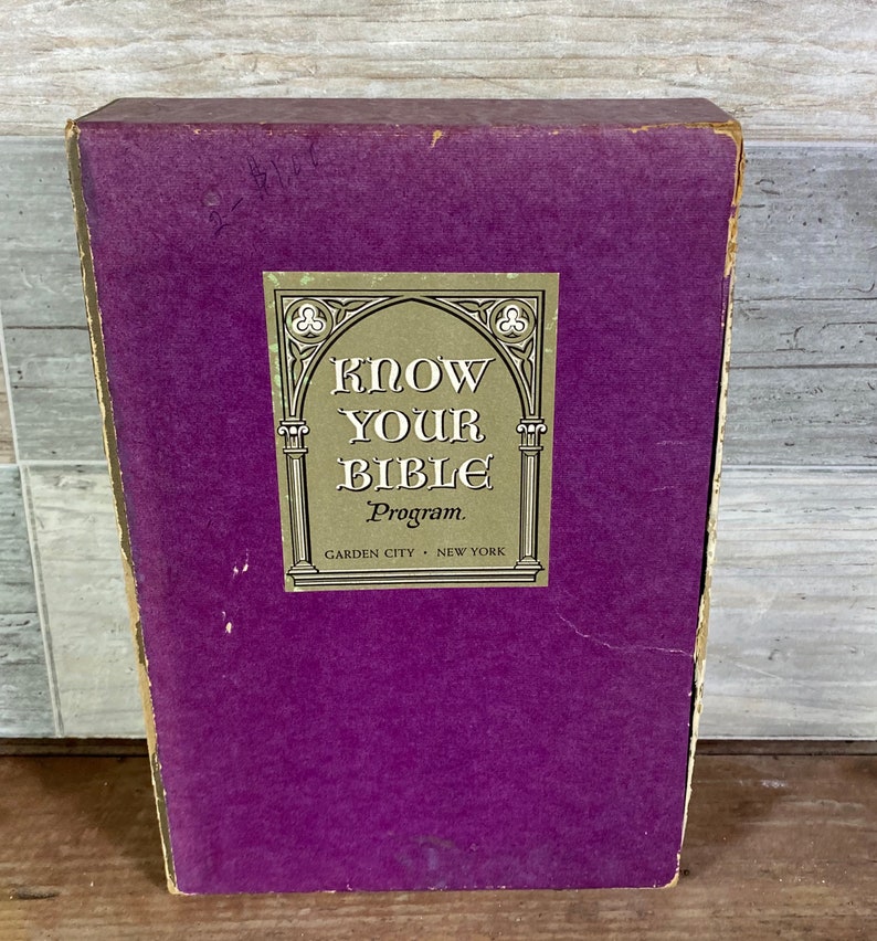 Know Your Bible Program Vintage Bible Books Religious Etsy
