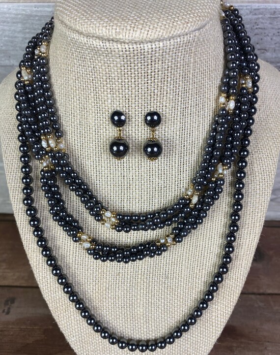 Vintage hematite hotsell jewelry