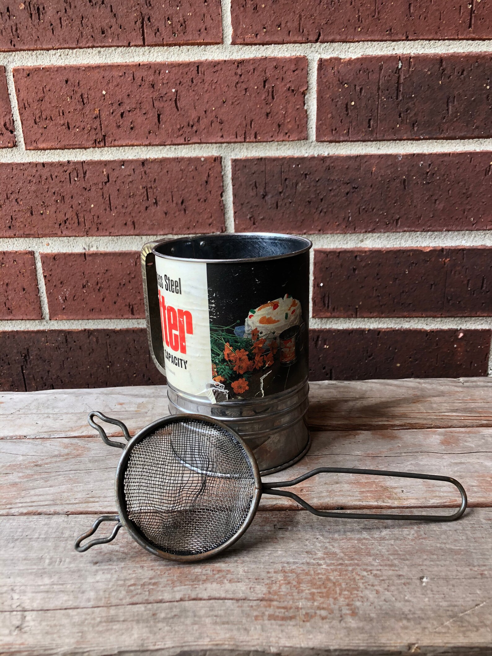 Sifters Vintage Sifter Kitchen Gadgets Baking Tools Etsy