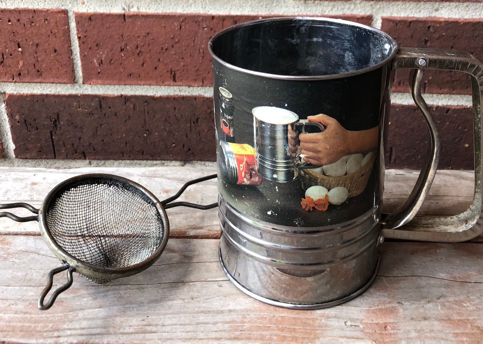 Sifters Vintage Sifter Kitchen Gadgets Baking Tools Etsy