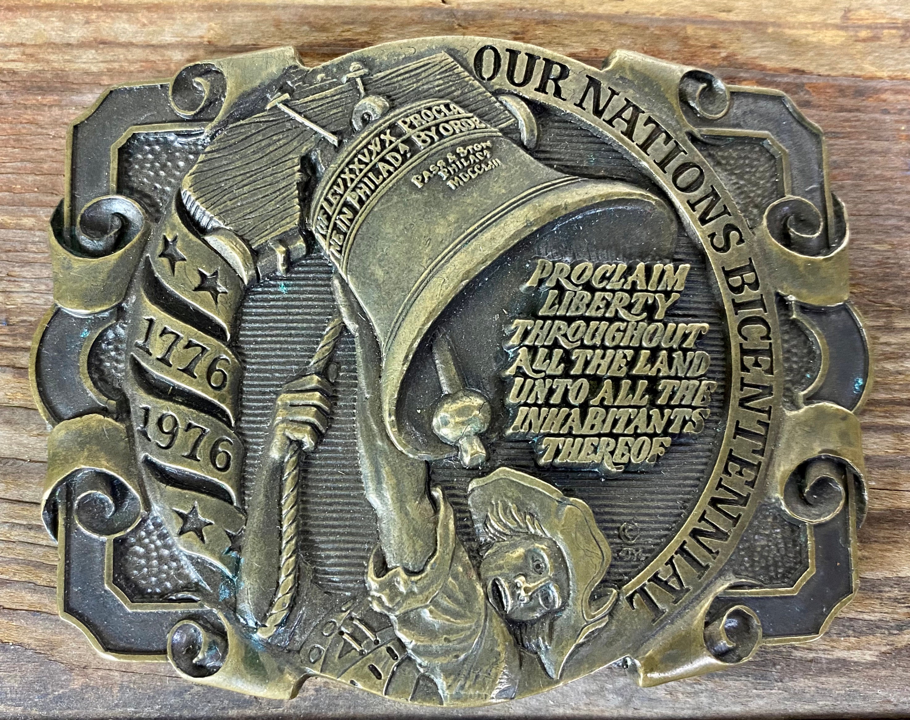 bicentennial belt buckle