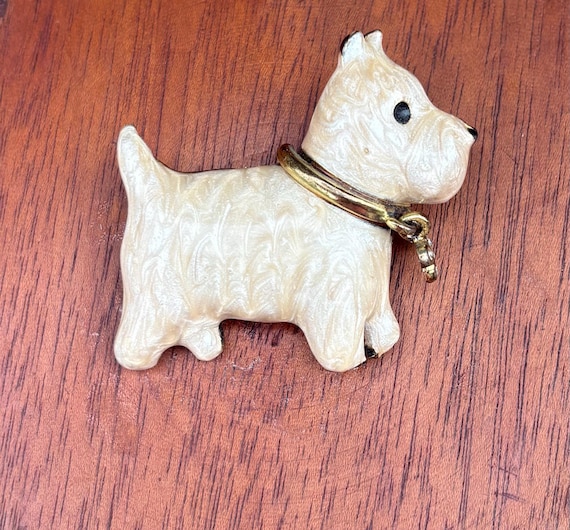 Scottie Dog Brooch - Vintage Scottie Dog Brooch - Dog Brooch - Scottie Dog Pin / Brooch - Scottie Terrier Dog Pin / Brooch - Vintage Scottie