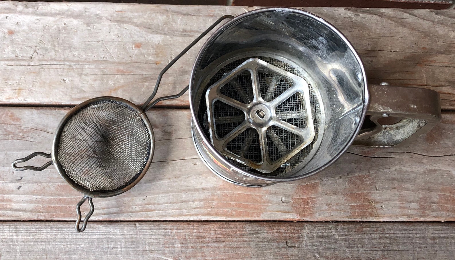 Sifters Vintage Sifter Kitchen Gadgets Baking Tools Etsy