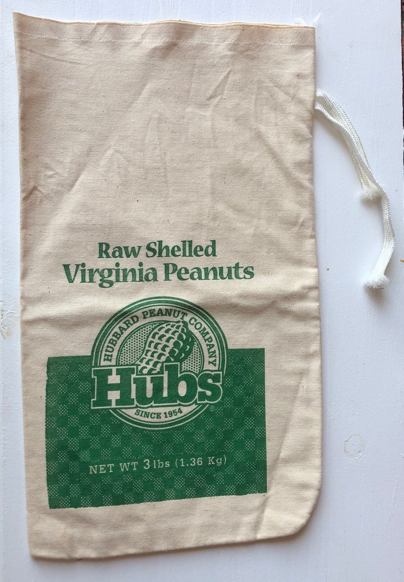 Peanut Bag Hubbard Peanut Company Bag HUBS Bag Canvas Etsy