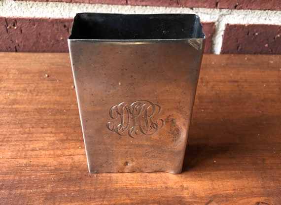 Cigarette case - Sterling Cigarette Holder Case -