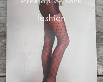 Preston & York Pantyhose - Vintage Pantyhose - Exotic Ginger Pantyhose - Vintage Preston and York Hosiery - Vintage Hosiery- Women's Hosiery