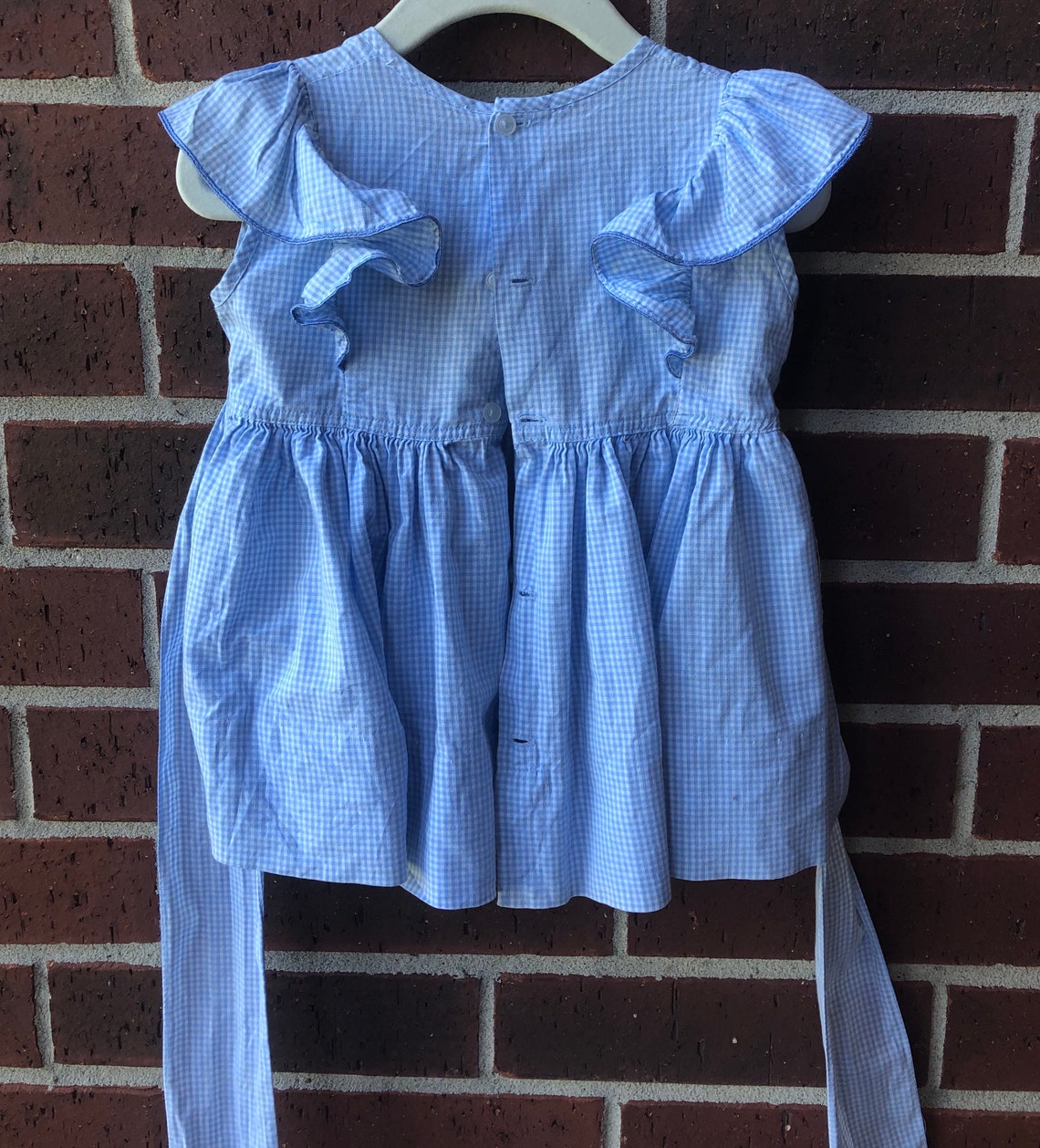 Dress Handmade Baby Dress Baby Blue Dress Children's Etsy