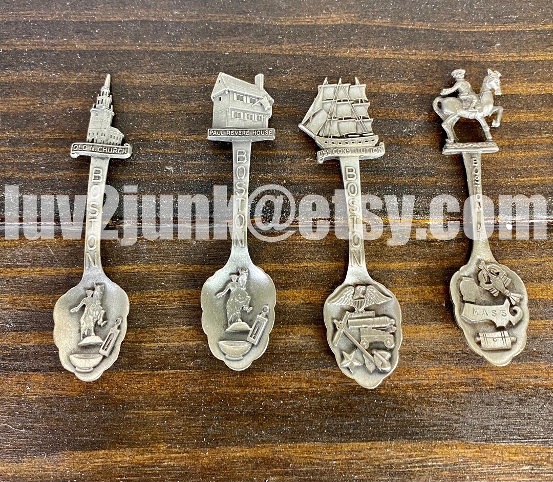 Boston Souvenir Spoons Vintage Boston Spoons Vintage Souvenirs Spoons
