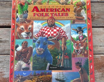 American Folk Tales - Vintage Children's Book - Classic American Folk Tales - Vintage Child's Book - Children's Folk Tales and Stories