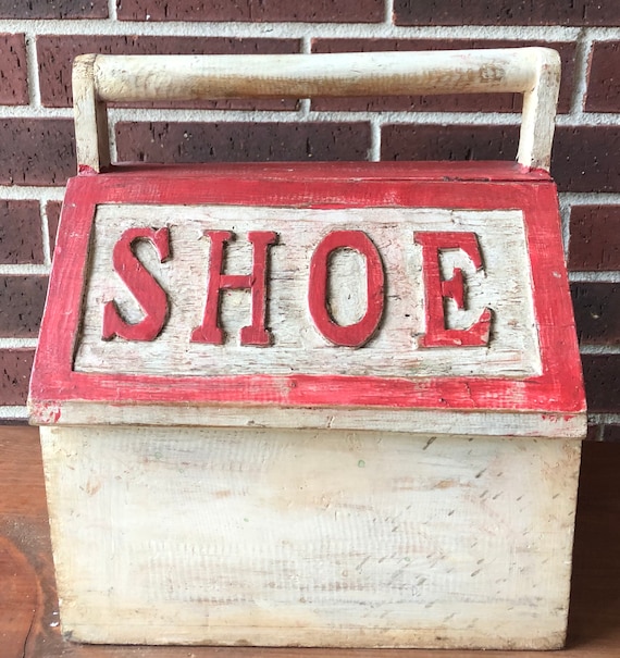 Shoe Polish Box - Shoe Shine Box - Vintage Shoe Po