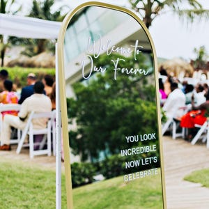 Wedding Decal Sign for Mirror fully personalized Wedding Mirror Decal white decal sign gold silver decal Wedding/Engagement decoration