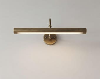 Vintage Brass Picture Light: Mid-Century Modern Designer Painting Wall Lighting| Art Display Gallery Sconce