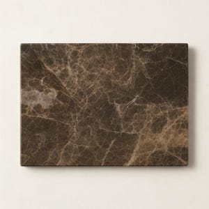 Custom Dark Emperador Marble Slab: Polished Stone Tabletop