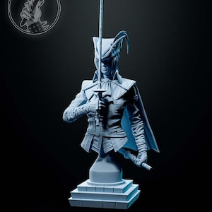 Bust of Lady Maria / Action Figure / Videogames / Resin / Bloodborne / 3D Model