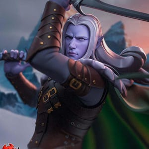 Drizzt Do&#39;Urden / Action Figure / Videogames / Resin / Forgotten Realms / 3D Model